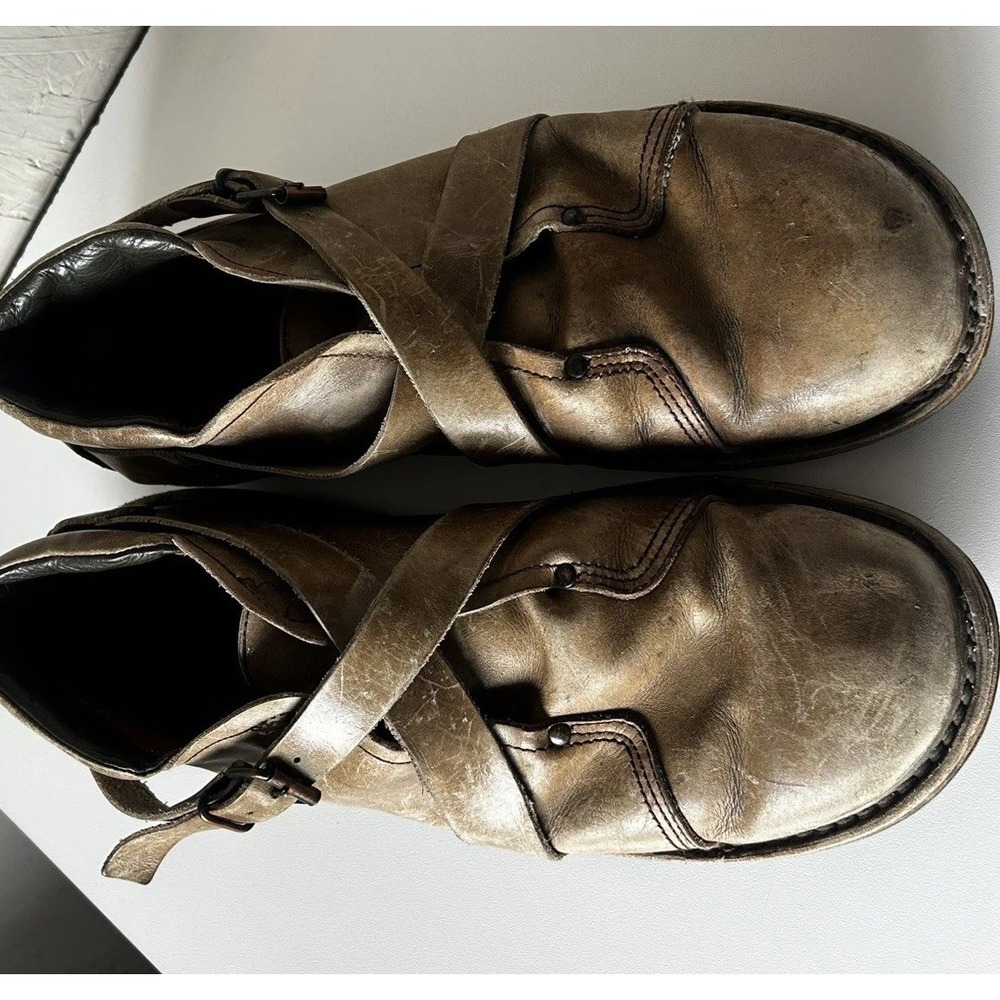 Trippen A. Spaeth / M. Oehler Distressed Brown Leather Straps - Picture 9 of 13